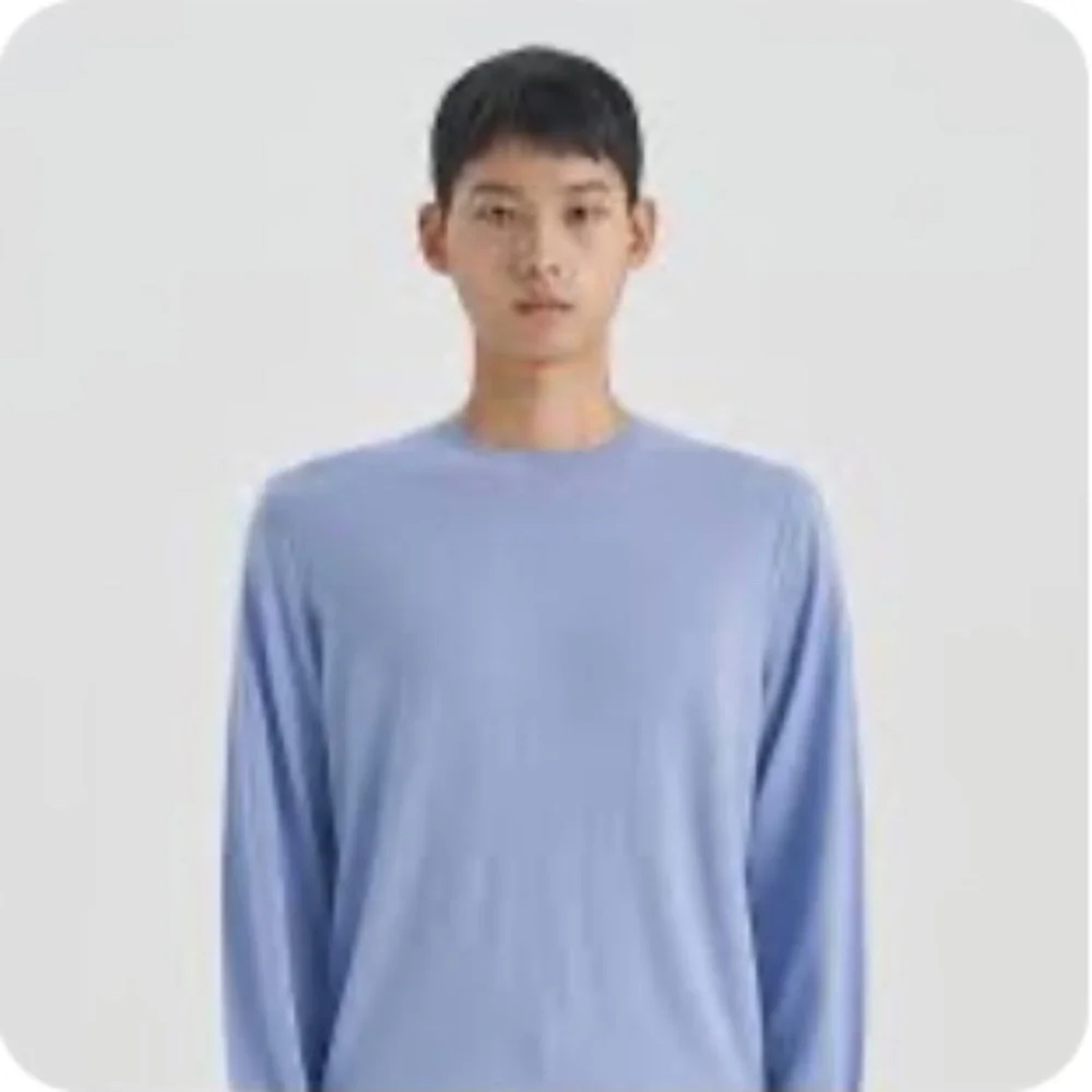 Theory Slim Fit Wool Sweater in Grotto (Periwinkle Blue) Size XL. NWT